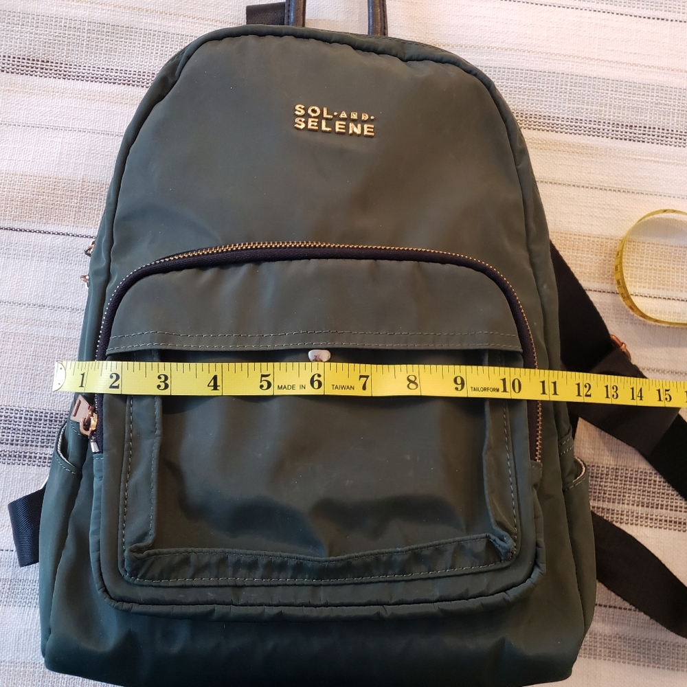 Sol and Selene Nylon Backpack Dark Green - Picture 8 of 15